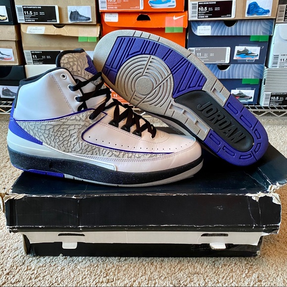 Air Jordan 2 Retro “Concord” - Sz. 10 - Picture 4 of 4